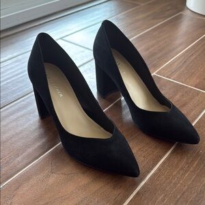 Black Suede Women's Pumps